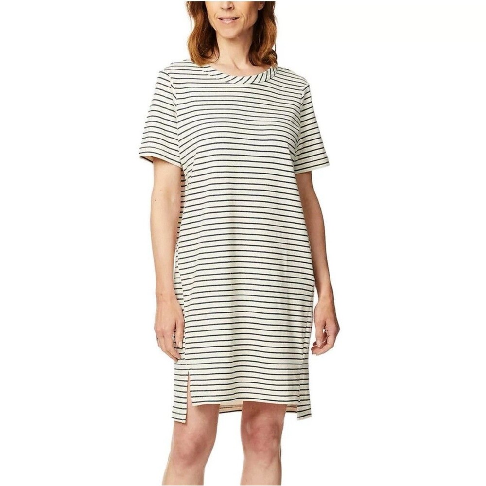 Buffalo David Bitton Dress Shirt Women's XLarge Green White Short Sleeve